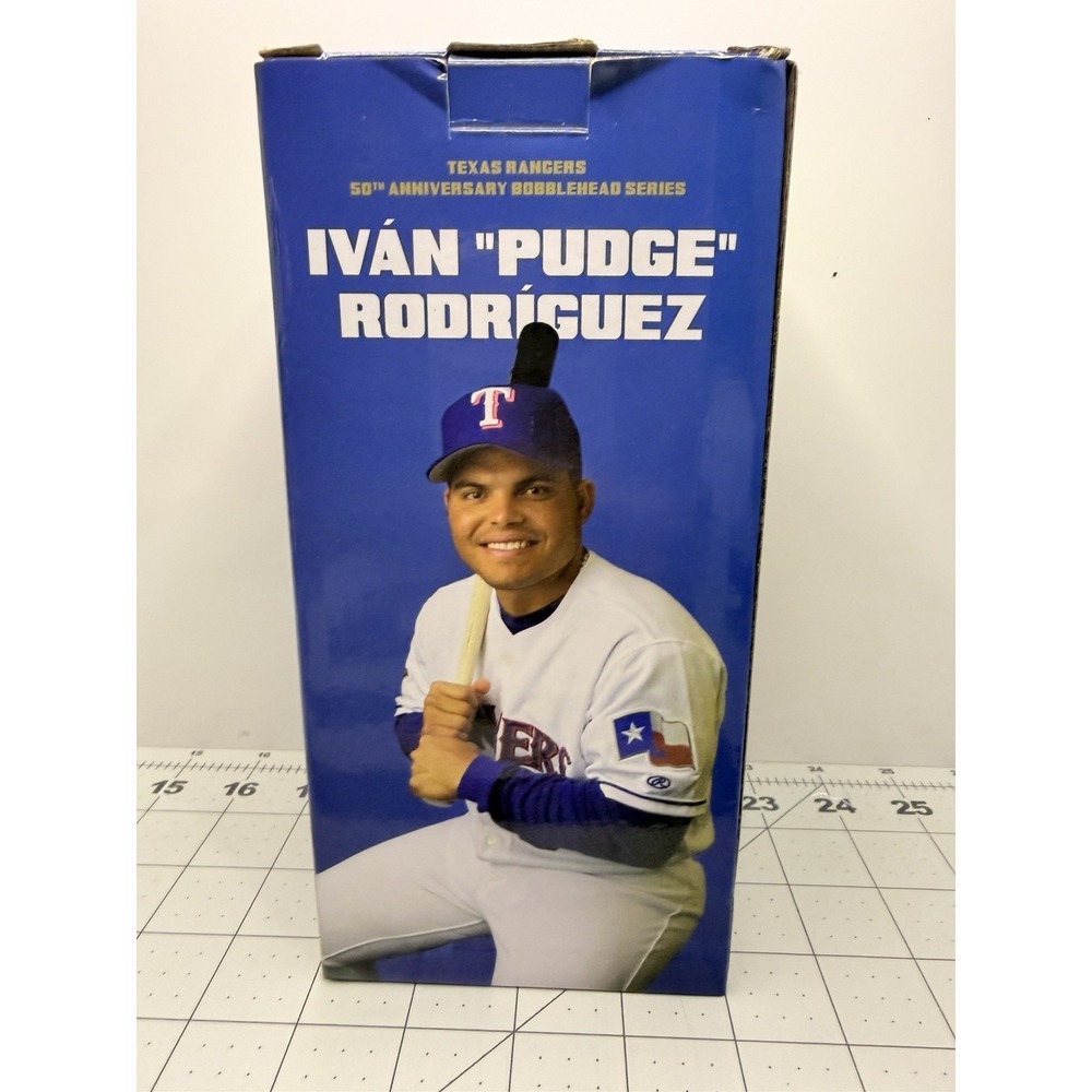 Ivan Pudge Rodriguez Texas Rangers 50th Anniversary Bobblehead SGA Coca-Cola MLB